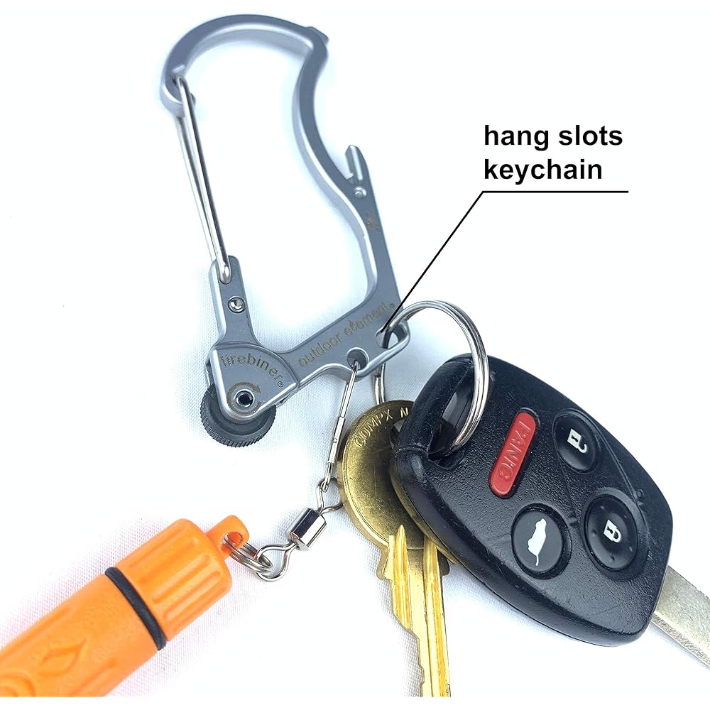 Outdoor Element Outdoor Climbing Camping Multi-Tool Carabiner Fire Biner/Fire Biner Camo [Genuine Japanese Product]