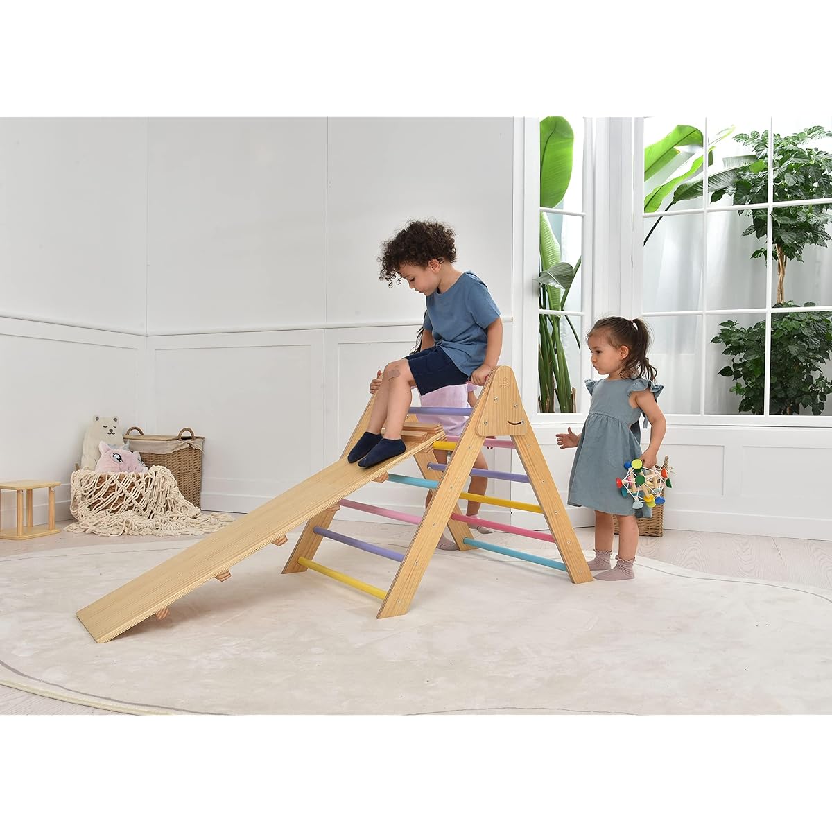 Avenlur Olive Climbing Triangle (Natural, Medium (27.5"x22.5"x31")