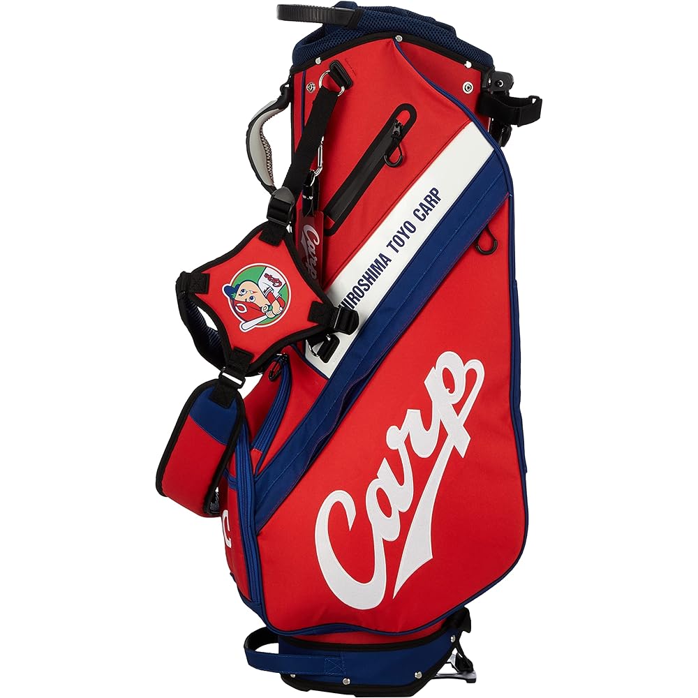 Lezax Caddy Bag Hiroshima Toyo Carp 9.5 Type Stand Bag Red HCCB-1438