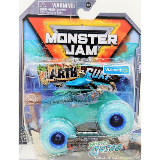 Monster Jam Earth vs Surf Pirate's Curse 1:64 Scale Truck