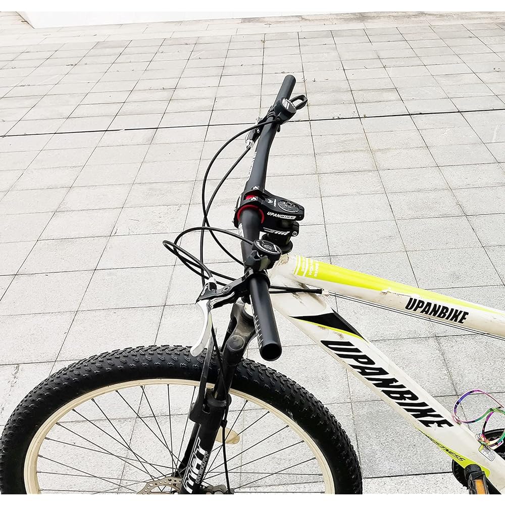 UPANBIKE 31.8mm MTB Handlebar Mountain Bike Bicycle Extra Long Handlebar 780mm Riser Bar (780mm, Black)