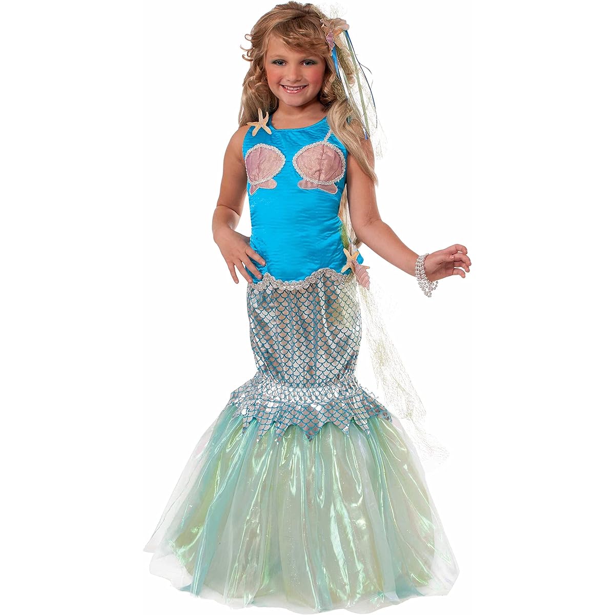 Forum Designer Collection Deluxe Mermaid Child Costume, Large/12-14