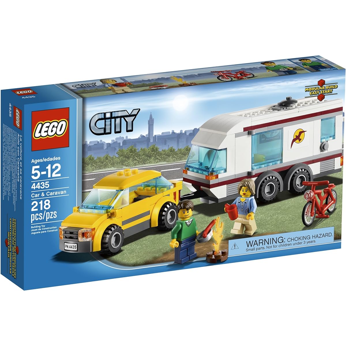 LEGO City Town Car and Caravan 4435