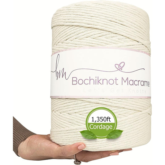 4mm x 400m Bochiknot Macrame Cord.