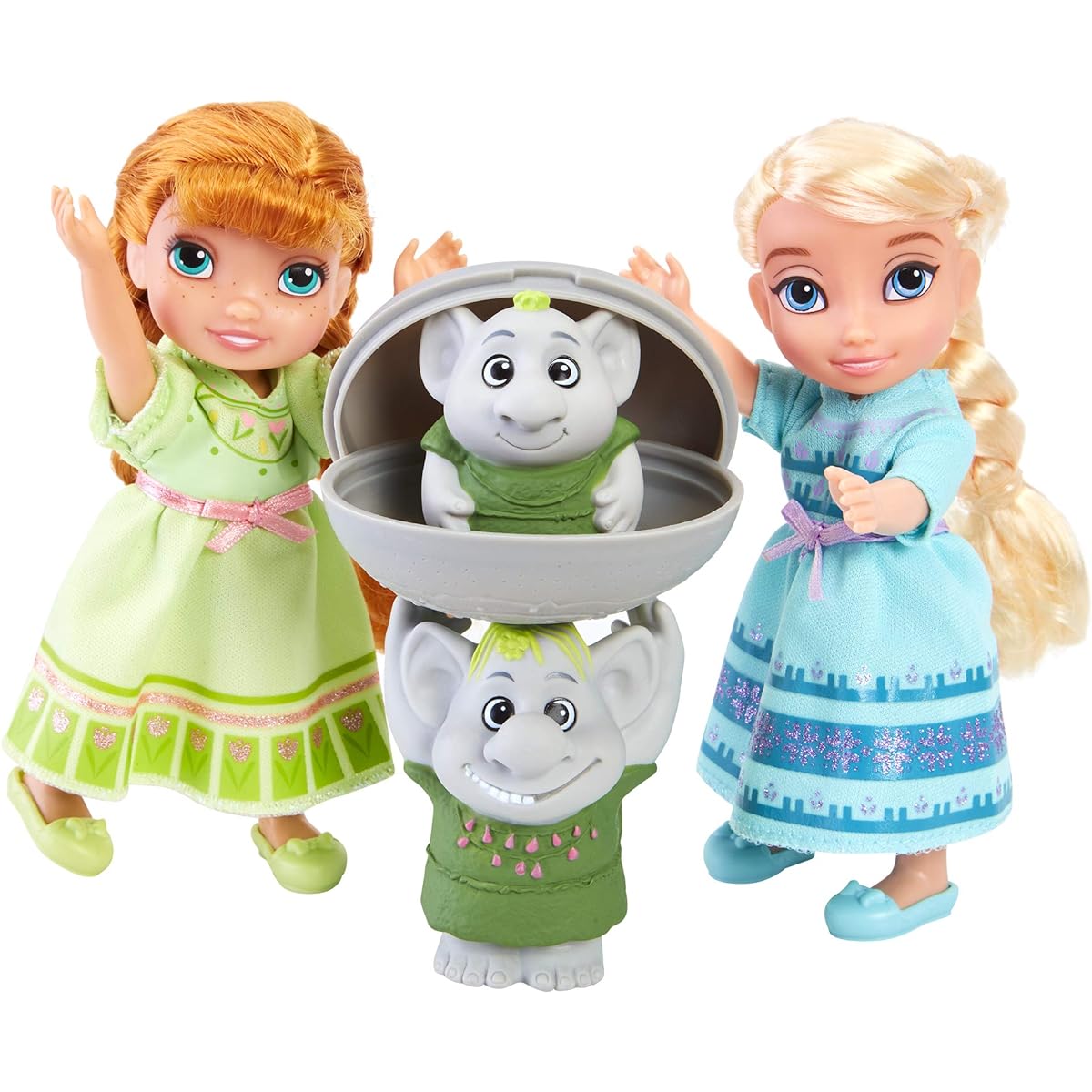 Disney Frozen Petite Surprise Trolls Gift Set Anna and Elsa Doll Exclusive [Parallel Import]