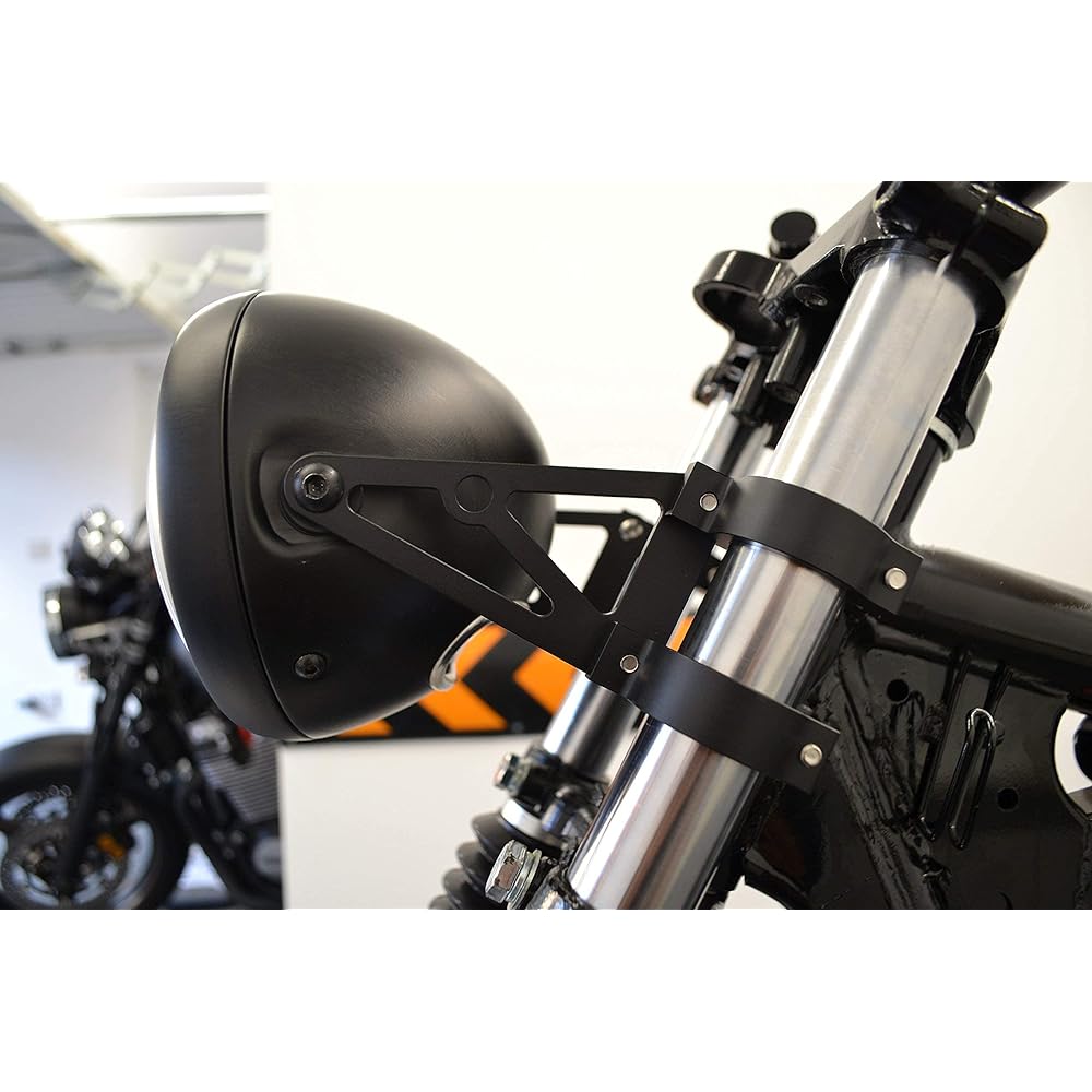 Black 33mm Diameter CNC Machined Headlight Bracket/Fork Clamp for Motorcycle Motorcycle
