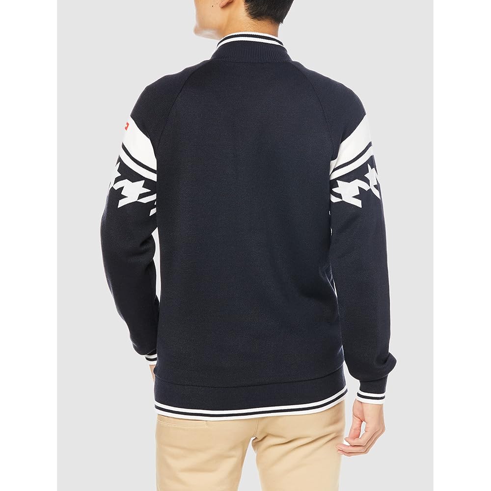 [Le Coq Sportif Golf] [22 Fall/Winter Model] Golf Cut and Sew Windproof Active Heat Retention Washable Heat Navi Hybrid Sleeve Switching Men's