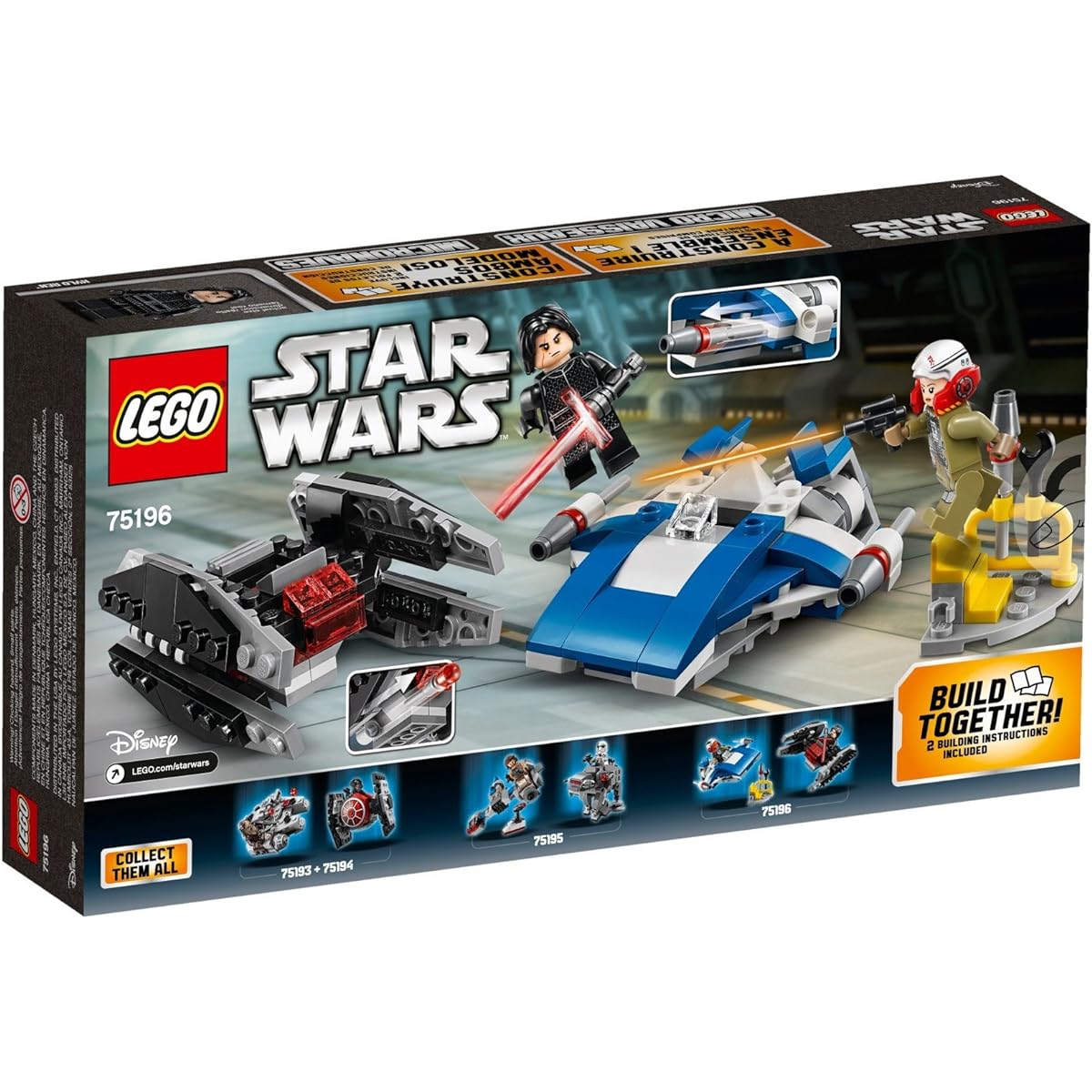 LEGO Star Wars A-Wing™ vs. TIE Silencer™ Microfighter 75196