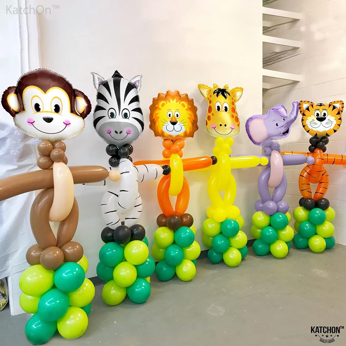 jungle foil balloon set