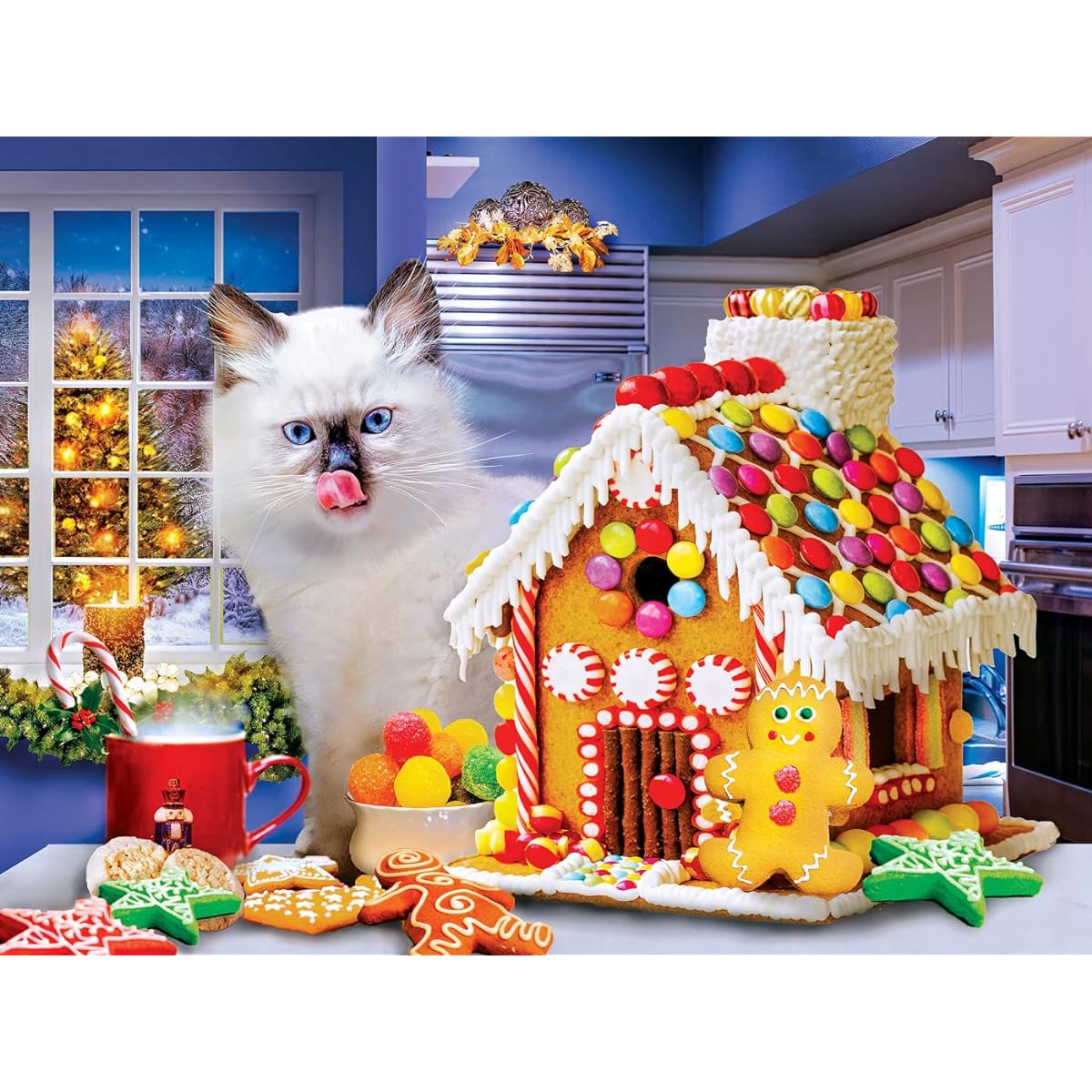 Baby Fanatic MasterPieces 300 Piece EZ Grip Jigsaw Puzzle - Christmas Cookies - 18"x24"