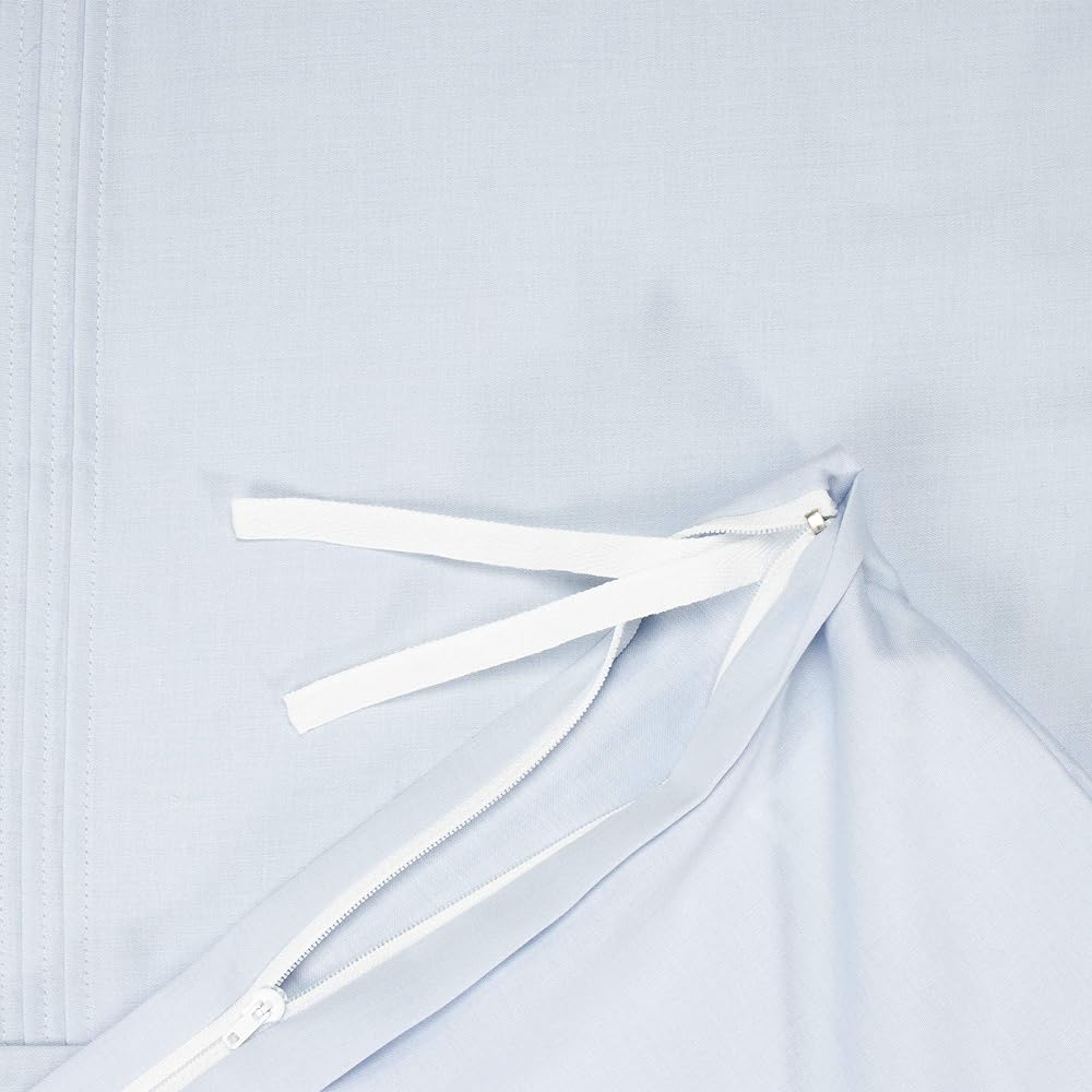 nishikawa [Nishikawa] Duvet Cover Double 100% Cotton Preshrunk Plain Free Selection Made in Japan Blue PI20000085B