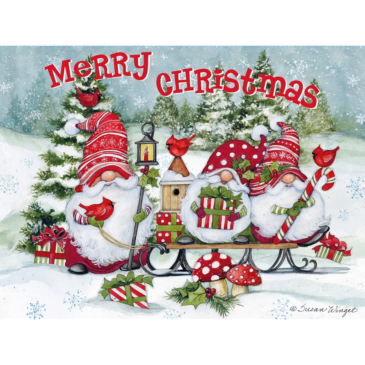 Lang Holiday Gnome Pop-up Christmas Card (2005116)
