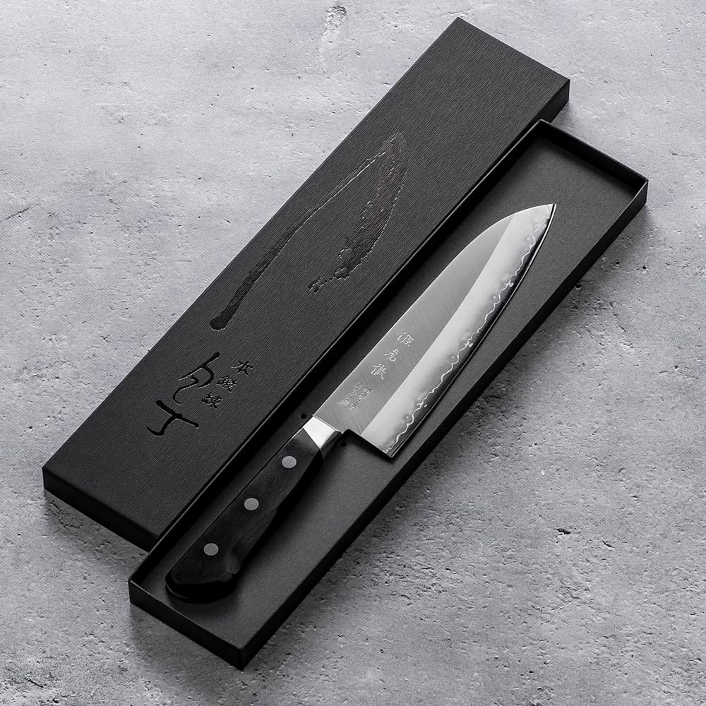 Yasuda Knives Minamoto Toru Swedish Steel Knife Made in Japan Santoku Knife 180mm YS900