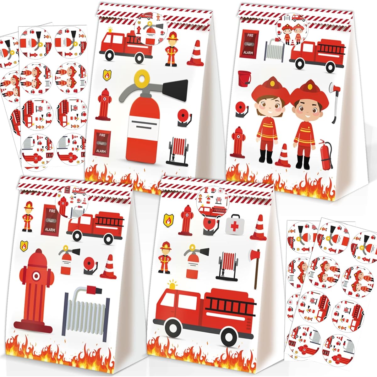 Fire Engine Goods Bag Fire Engine Birthday Party Supplies Fire Engine Birthday Party Supplies Fire Engine Birthday Decorations Fire Engine Birthday Party Supplies