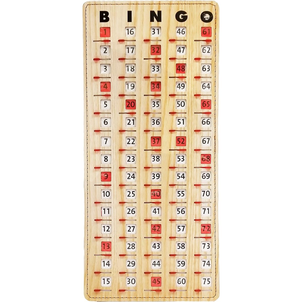 Deluxe Bingo Shutter Card Masterboard by Mr. Chips, Inc