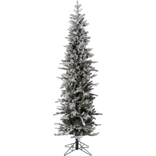 Vickerman Frosted Tannanbaum Artificial Christmas Tree, 9' Green