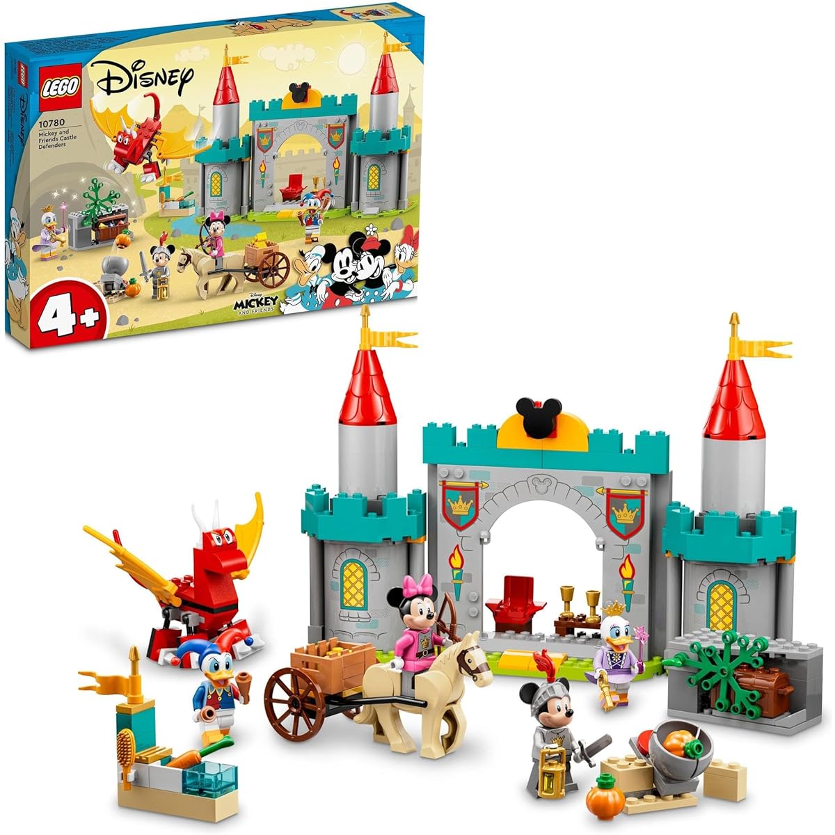 LEGO Mickey & Friends Mickey & Friends Castle Mission 10780 Toy Blocks Pretend Play Castle Boys Girls Ages 4 and up
