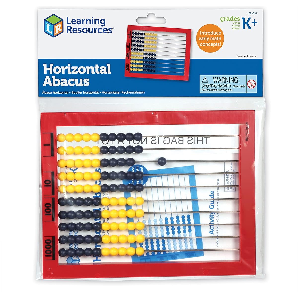 Learning Resource Ler4335 Two-Color Desktop Abacus