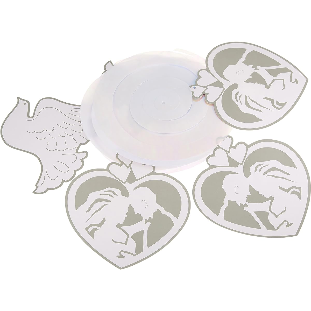 Beistle 5 Piece Wedding Swirl Set 3' 4"