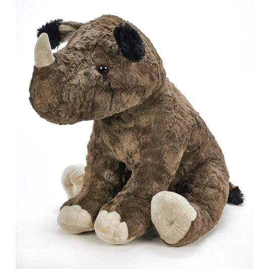 The Petting Zoo Rhino Stuffed Animal for Kids - Wild Animal Zoo Animal - Jumbo Textured Rhino Plush Toy - 20"