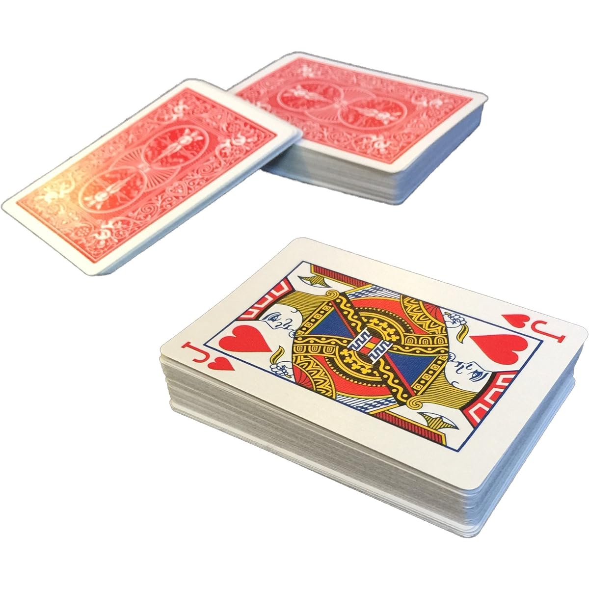 London Magic Works Svengali Deck Set of 2 with Over 100 Tricks - 2 Decks Guaranteed to Amaze, Red LMWsvengalix2rf