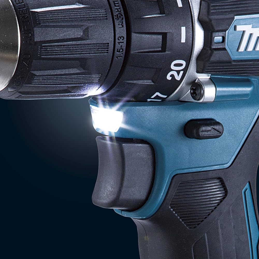 Makita Rechargeable Driver Drill 18V High Output, High Durability Battery/Charger/Case Sold Separately DF487DZ Blue