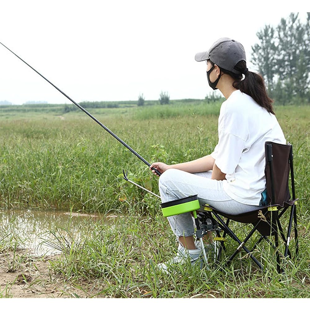 Outdoor Chair, Camping Chair, Action Folding Chair, Oxford Material, Easy to Carry, Cherry Blossom Viewing, Fishing, Barbecue, Mountain Climbing, Outdoor Sports Watching, Fireworks Display, 39 Depth x 39 Width x 65 Height cm