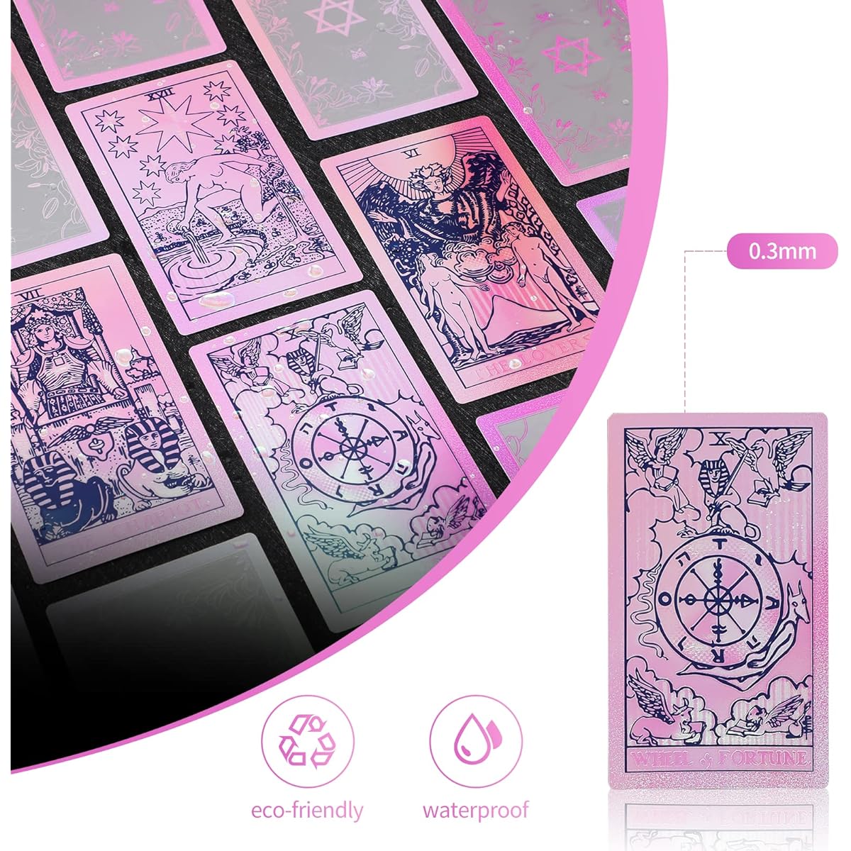 Soul Sparkle Tarot - Neo Rider Tarot Deck Seven Deadly Sins Collection 78 Tarot Card Deck English Booklet Rainbow Tarot Cards (Rainbow Deck Ink)