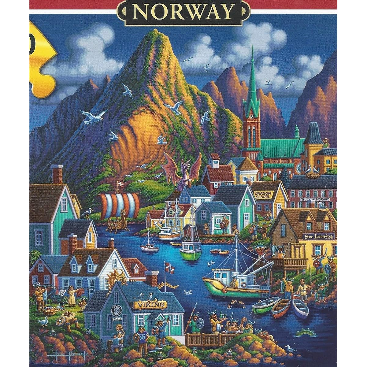 Dowdle Puzzle Norway 500 Piece 16" x 20" Finish