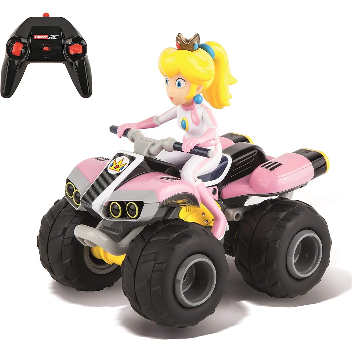 Carrera RC Nintendo Mario Kart 2.4 GHz Radio Remote Control Toy Car - Peach Quad