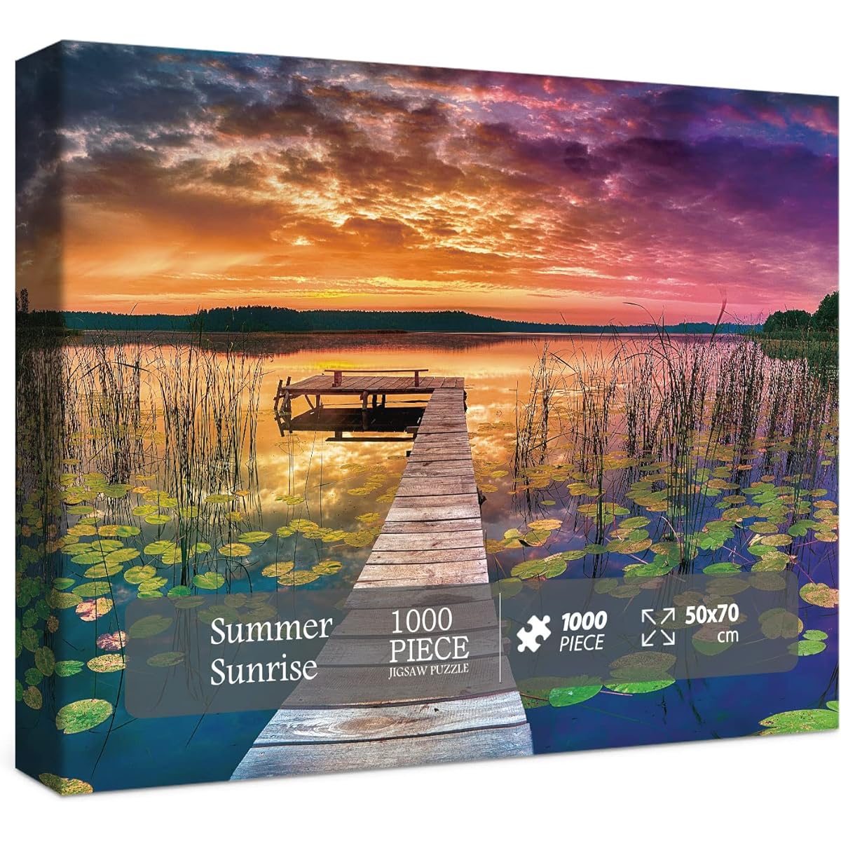 Nature Puzzle 1000 Pieces for Adults Landscape Scenery Puzzle Travel Jigsaw Puzzle Lake Scenery Gift