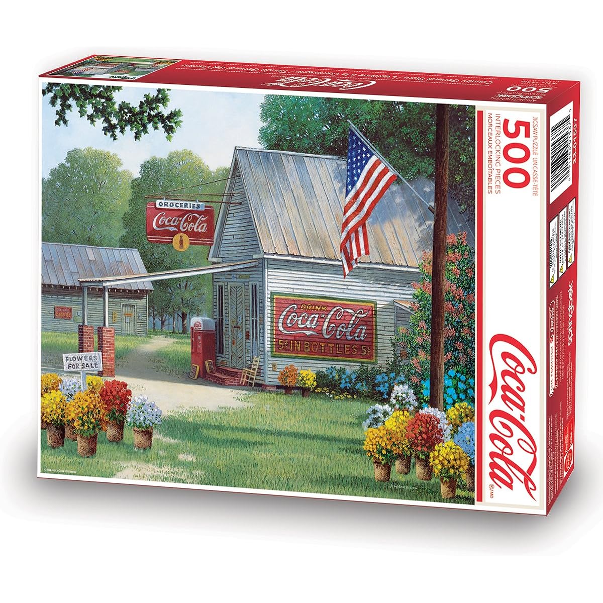 Springbok's 500 Piece Jigsaw Puzzle Coca-Cola Country General Multi (33-01537)