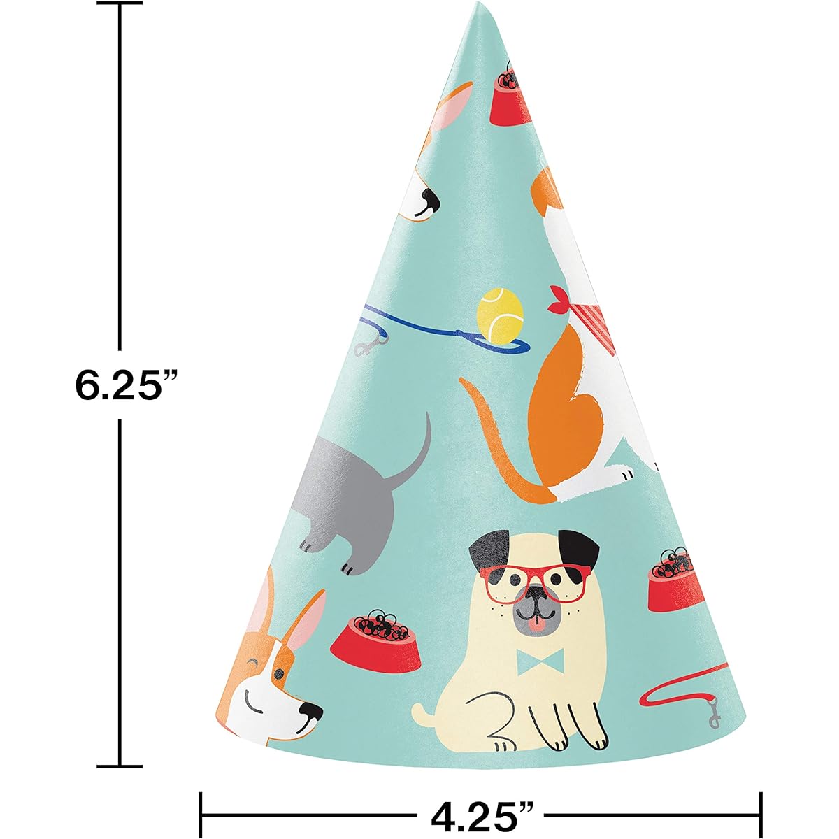 24 dog party hats