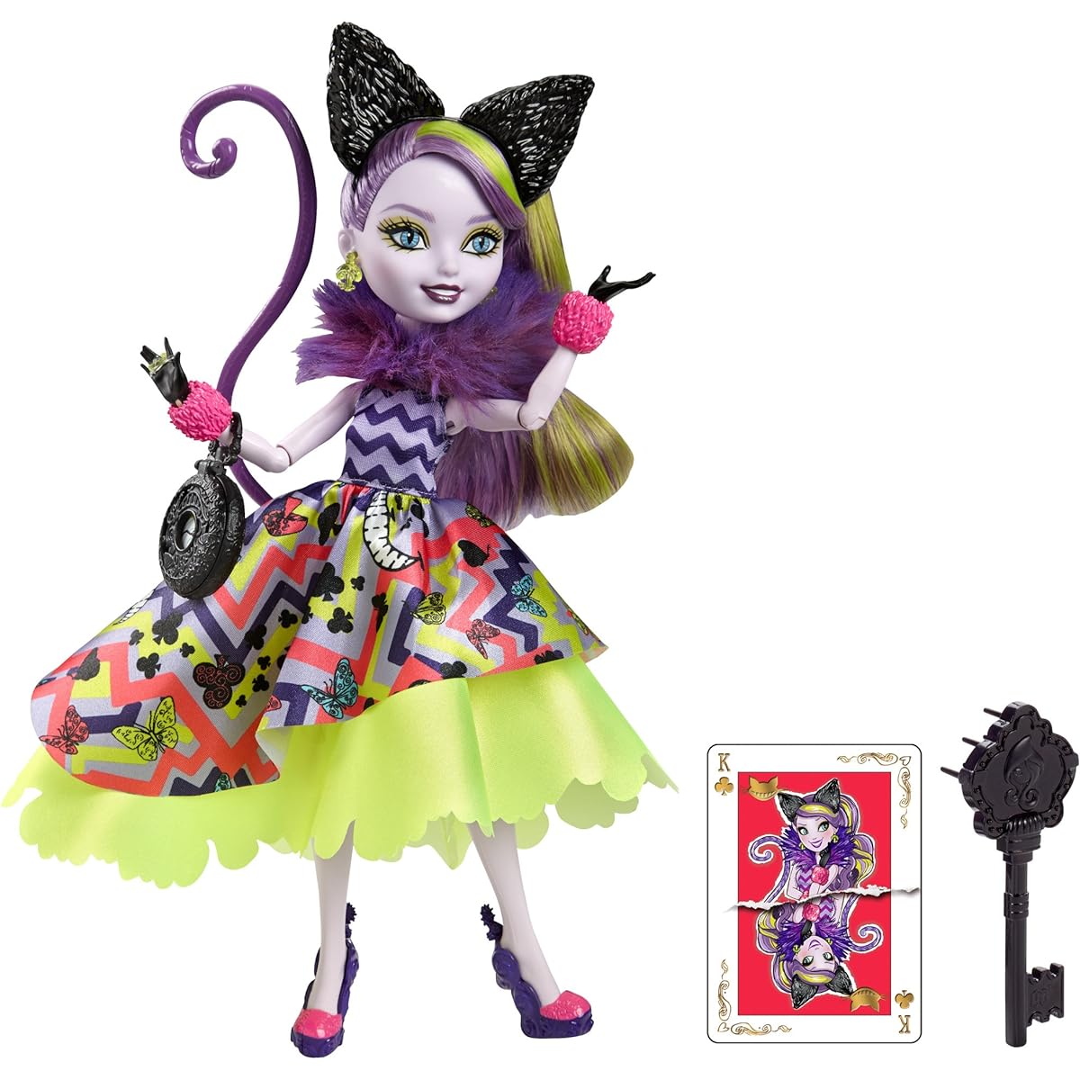 Ever After High Way Too Wonderland Kitty Chesire Doll [Parallel Import]