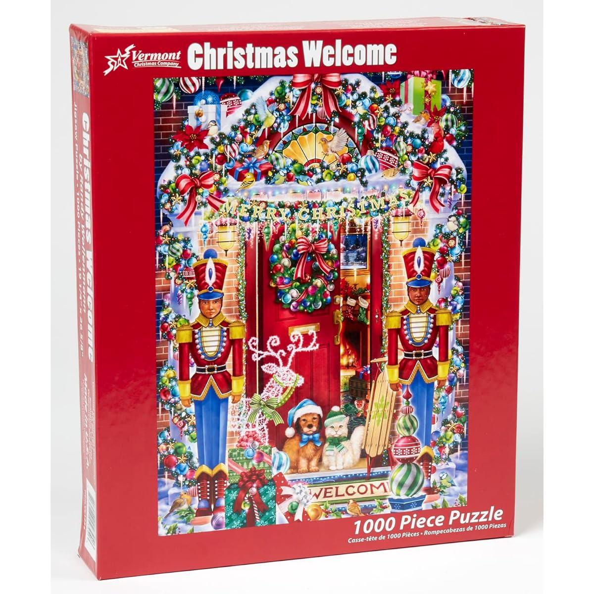 Vermont Christmas Company Christmas Welcome Jigsaw Puzzle 1000 Piece
