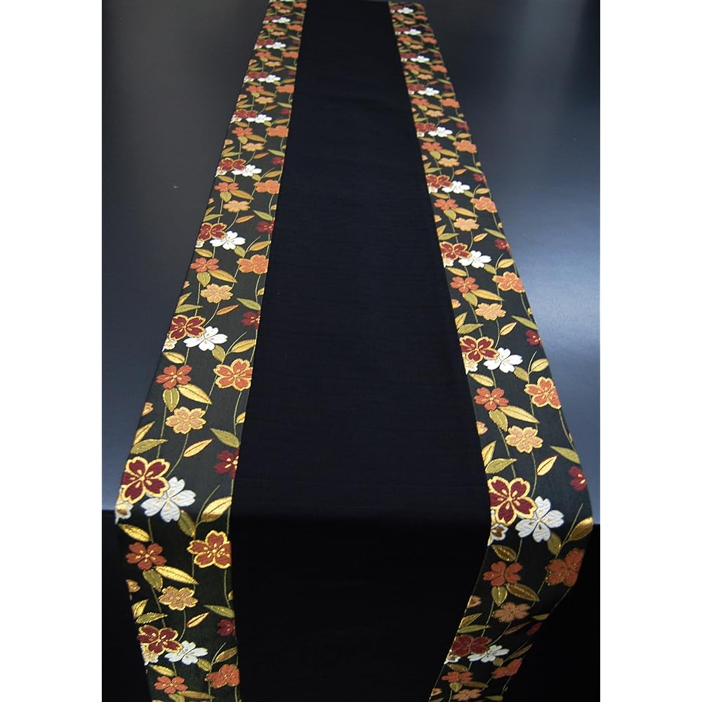 Japanese Style Kimono Table Runner Reversible Brocade Obi Boxed 150cm (Sakura)