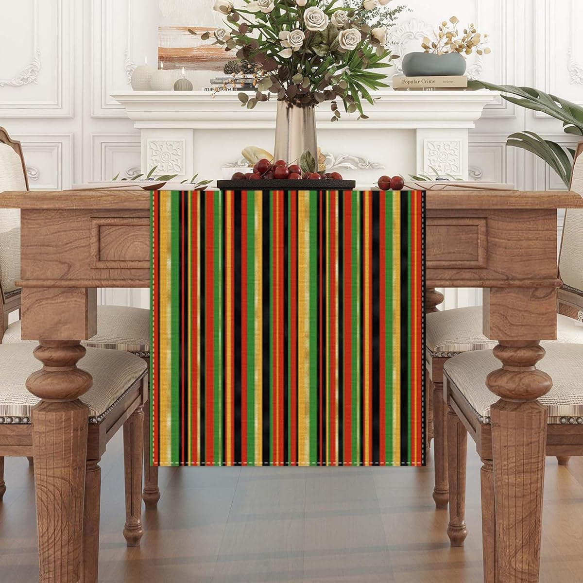 Jiudungs Linen Black History Month Table Runner 72 Inches Length Black History Month Table Decor Black History Month Decorations Table Supplies