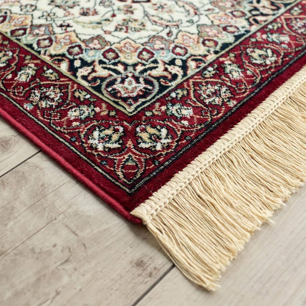 Sayang Sayan Medallion Kitchen Mat Royal Palace 14180 67x340 Ivory Red