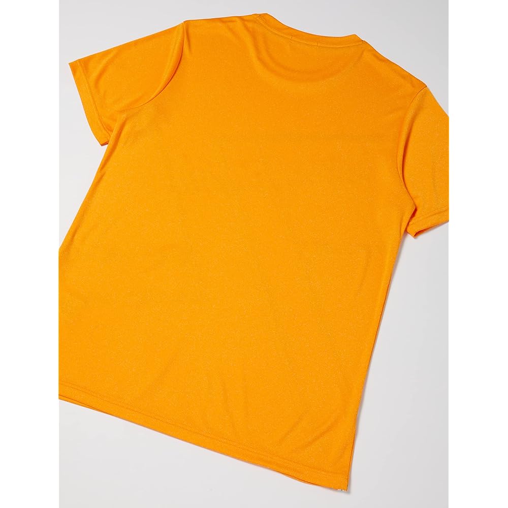 [Le Coq Sportif] Short Sleeve Shirt, Heathered, Tennis Practice Print, Sweat Absorbent, Quick Drying, UV Protection (UPF50+)