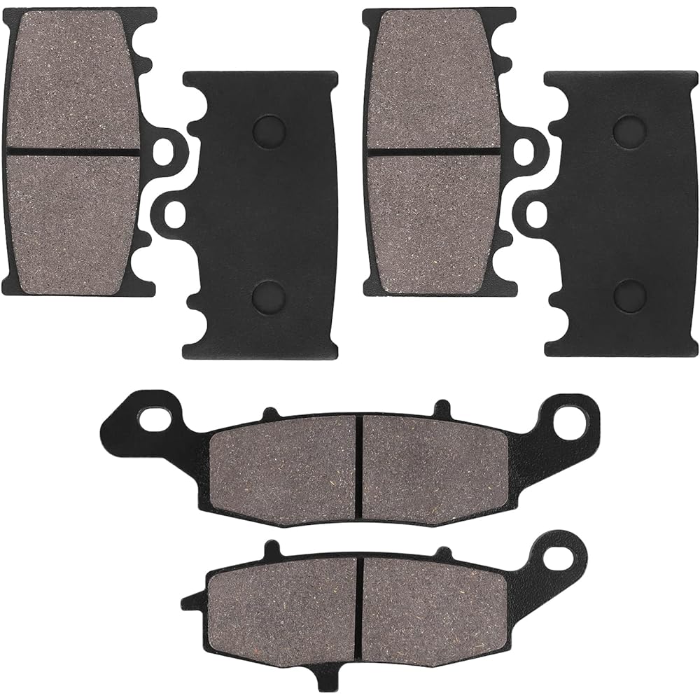 SOLLON Front and Rear Brake Pads for Kawasaki Vulcan 2000 VN2000 2004-2009 Vulcan VN2000 Classic 2006-2010 Vulcan 1700 VN1700 Voyager 2009-2020 Vulcan 1700 VN1700 Vaquero 2 011-2014