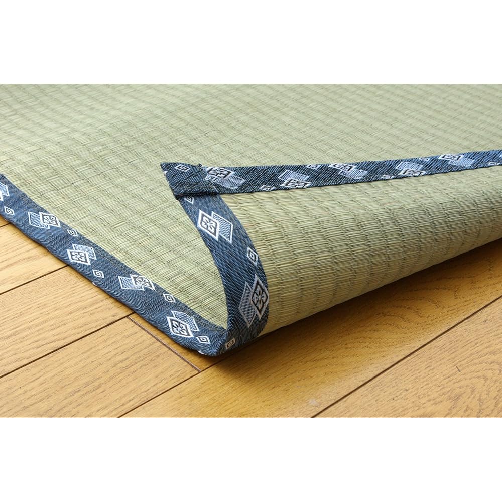 Ikehiko Igusa Overlay Carpet Domestic Itohiki Weave Iwaki Edoma 2 Tatami Mats Approx. 176 x 176 cm #1106132 Beige
