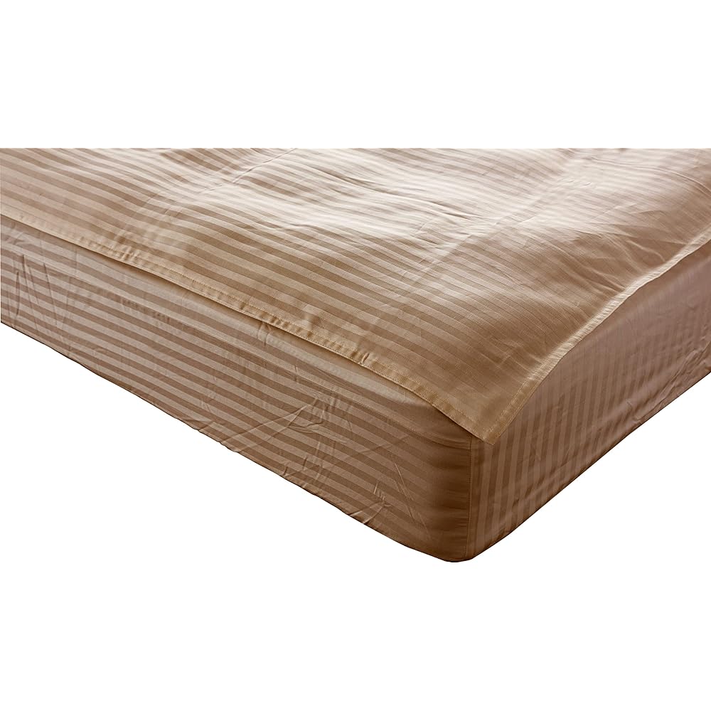 [Genuine French Bed] Sheets, Beige, King (195 x 195cm) Size "Line & Earth N Rakupita Easy Sheets" Easy to lay bed pads Perfect sheets for the Rakupita series. Just insert the 4 corners of the bed pad. Bed pad sheet antibacterial and deodorizing washable
