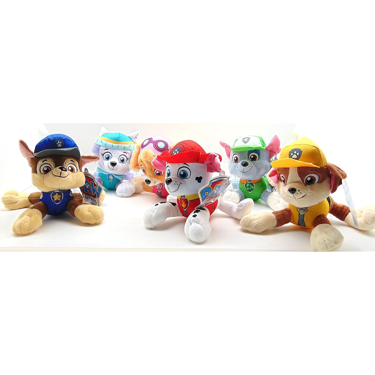 PAW Patrol 15cm Plush Toy SET of 6 Characters Marshall Skye Everest Rocky Rubble Chase