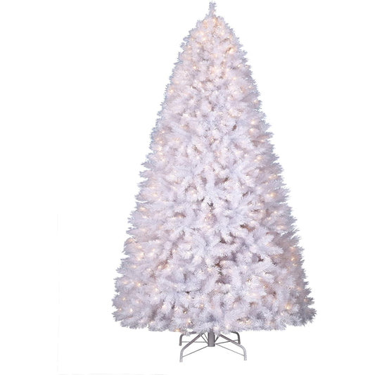 Treetopia Winter White Christmas Tree 8' Clear Lights