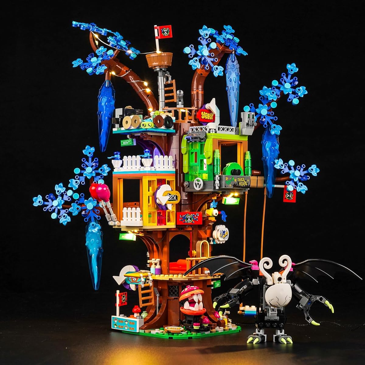 VONADO LED Light Kit for Lego Fantastic Treehouse 71461, Creative Lighting Set Accessories Compatible with Lego 71461 Building Set (Lights Only, No Model)