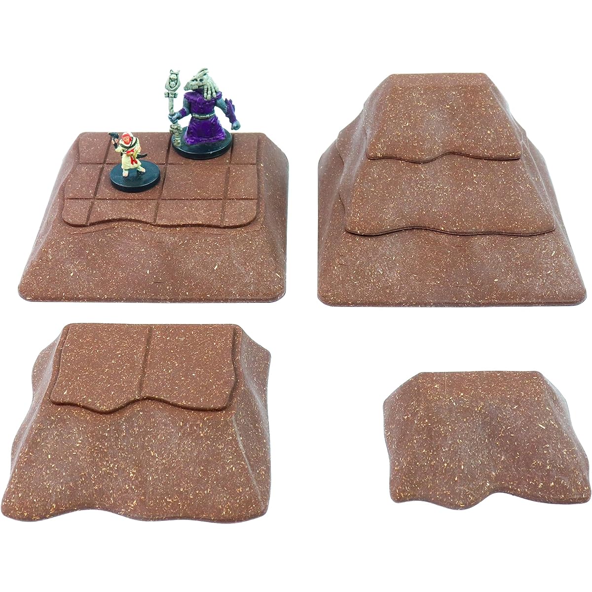 Cave Dirt Ramp Tabletop & RPG Terrain Game Set for Dungeons & Dragons, Pathfinder, Castle, Crusades, Age 13, Runequest, Asunder, Zombicide, Imperial Assault and More