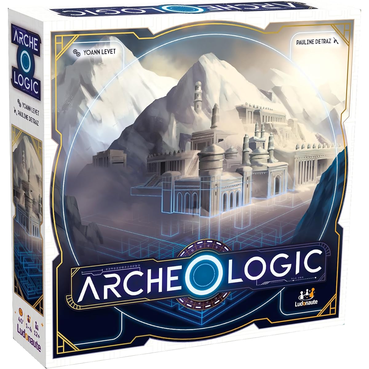 Ludonaute: Archeo-Logic - Competitive deduction board game Find and map hidden cities Ages 12 and up For 1-4 players