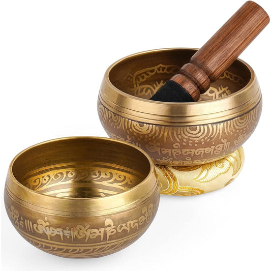 Set of 2 Nepali singing bowls.