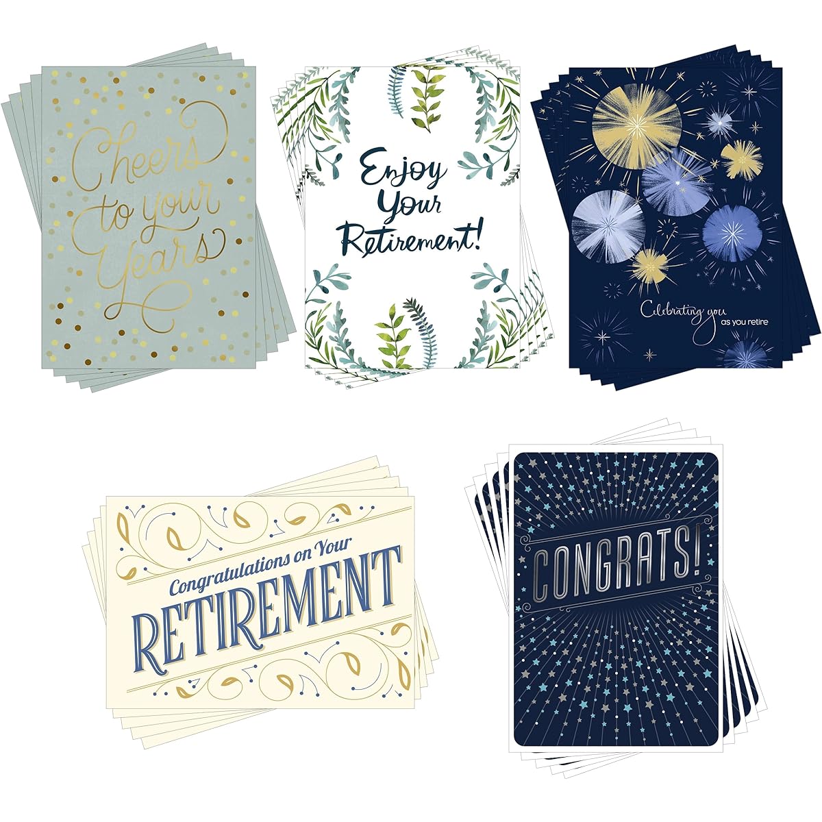 Hallmark Business (25 Pack) Retirement Card Assortment (Premium Collection) for Employees or Customers