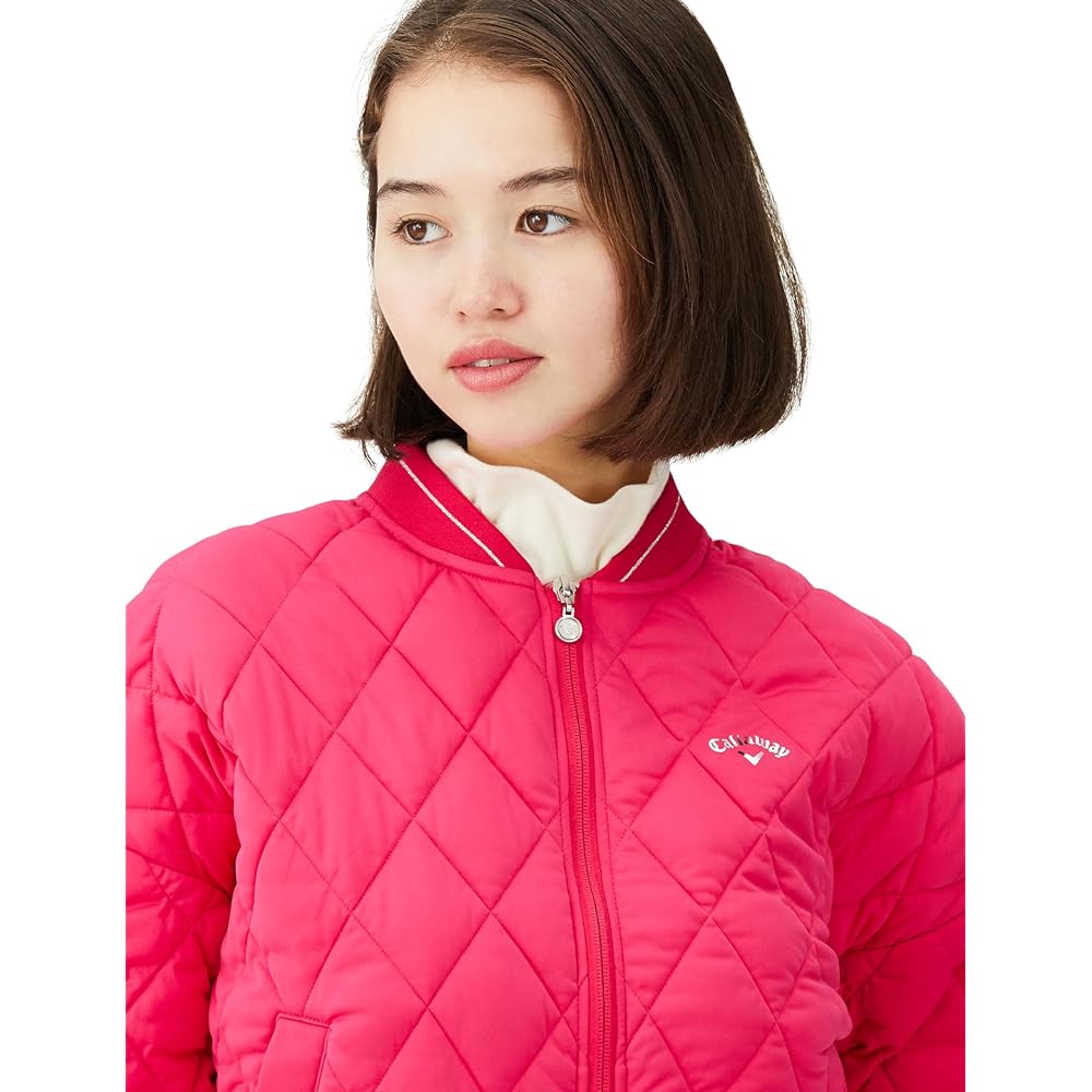 [Callaway] Women's Water Repellent Full Zip Filled Blouson (Star Stretch: Stretchable/Windproof) / Outerwear Golf / C23215203